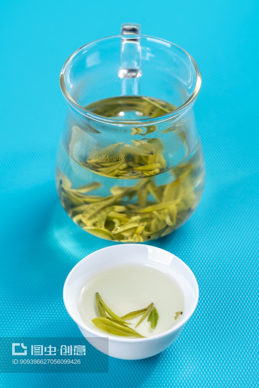 绿茶西湖龙井茶特写